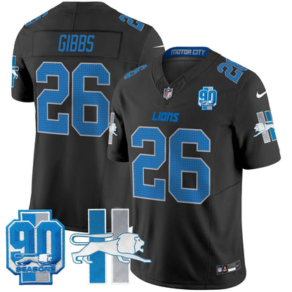 Detroit Lion 1946 Throwback Vapor Limited Jersey - All Stitched-DTD