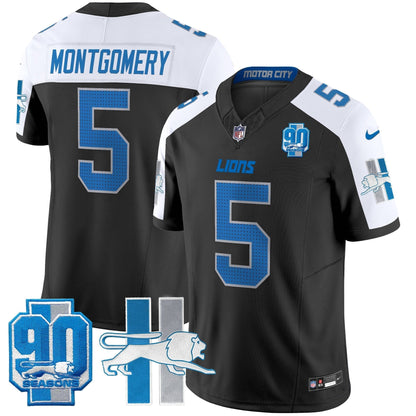 Detroit Lion 1946 Throwback Vapor Limited Jersey - All Stitched-DTD