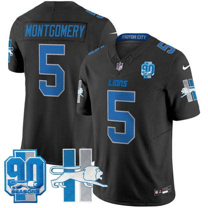 Detroit Lion 1946 Throwback Vapor Limited Jersey - All Stitched-DTD