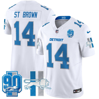 Detroit Lion 1946 Throwback Vapor Limited Jersey - All Stitched-DTD