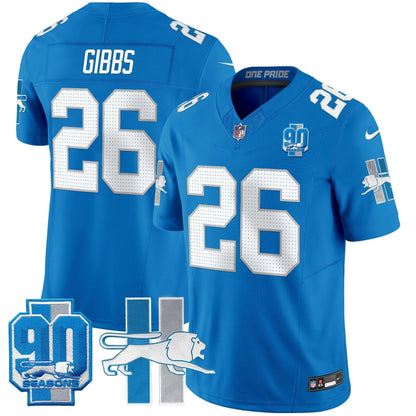 Detroit Lion 1946 Throwback Vapor Limited Jersey - All Stitched-DTD