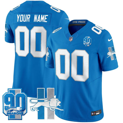 Detroit Lion 1946 Throwback Vapor Limited Custom Jersey - All Stitched-DTD