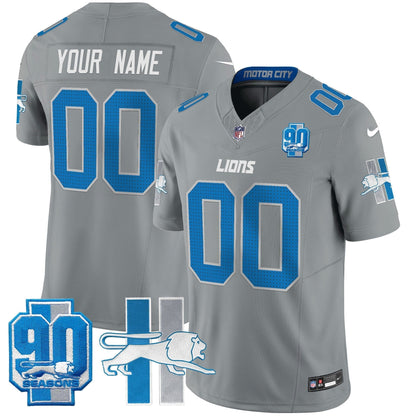 Detroit Lion 1946 Throwback Vapor Limited Custom Jersey - All Stitched-DTD