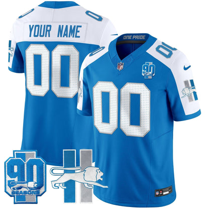 Detroit Lion 1946 Throwback Vapor Limited Custom Jersey - All Stitched-DTD