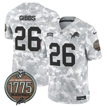 DET 2024 Salute to Service Establishment Year Patch Vapor Limited Jersey - All Stitched-DTD