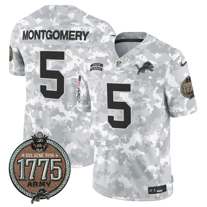 DET 2024 Salute to Service Establishment Year Patch Vapor Limited Jersey - All Stitched-DTD
