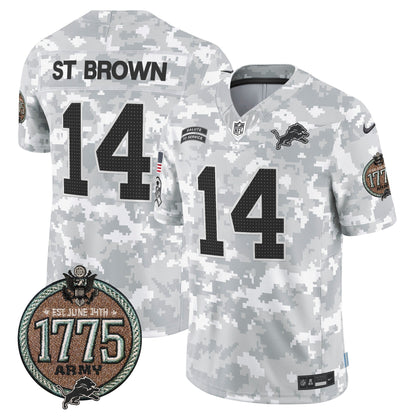DET 2024 Salute to Service Establishment Year Patch Vapor Limited Jersey - All Stitched-DTD