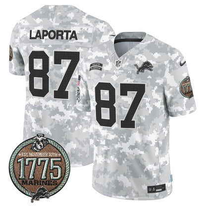 DET 2024 Salute to Service Establishment Year Patch Vapor Limited Jersey - All Stitched-DTD