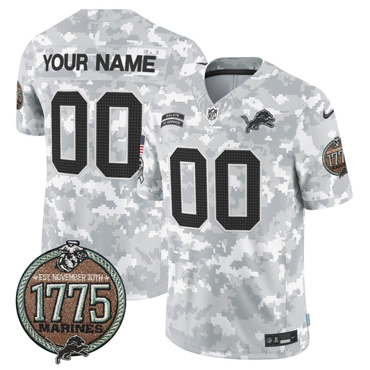 DET 2024 Salute to Service Establishment Year Patch Vapor Limited Custom Jersey - All Stitched-DTD