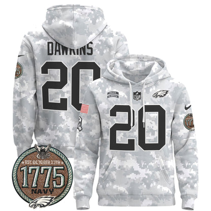 PHI 2024 Salute to Service Establishment Year Patch Pullover Hoodie-DTD