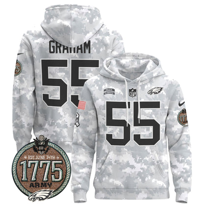 PHI 2024 Salute to Service Establishment Year Patch Pullover Hoodie-DTD