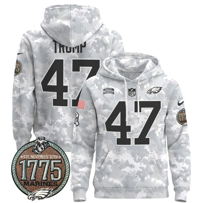PHI 2024 Salute to Service Establishment Year Patch Pullover Hoodie-DTD