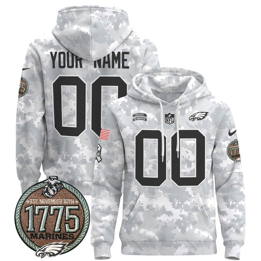 PHI 2024 Salute to Service Establishment Year Patch Custom Pullover Hoodie-DTD