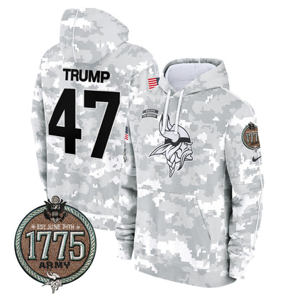 MIN 2024 Salute to Service Establishment Year Patch Fleece Pullover Hoodie-DTD