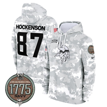 MIN 2024 Salute to Service Establishment Year Patch Fleece Pullover Hoodie-DTD