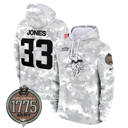 MIN 2024 Salute to Service Establishment Year Patch Fleece Pullover Hoodie-DTD