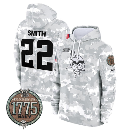MIN 2024 Salute to Service Establishment Year Patch Fleece Pullover Hoodie-DTD