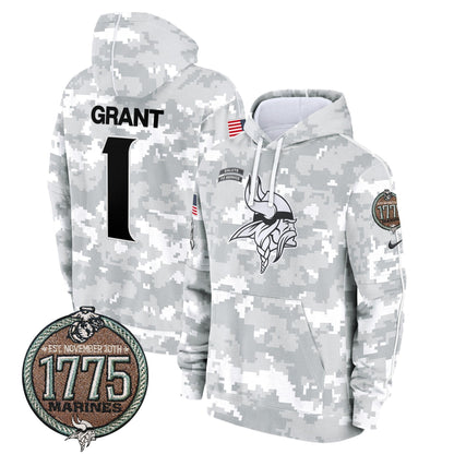 MIN 2024 Salute to Service Establishment Year Patch Fleece Pullover Hoodie-DTD