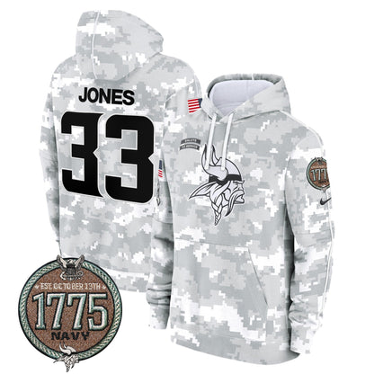 MIN 2024 Salute to Service Establishment Year Patch Fleece Pullover Hoodie-DTD