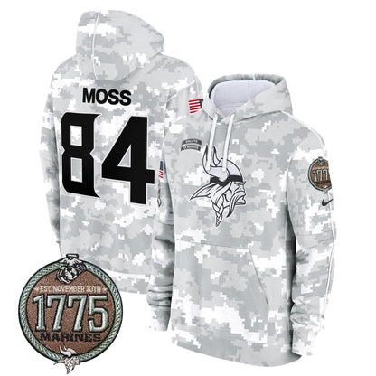 MIN 2024 Salute to Service Establishment Year Patch Fleece Pullover Hoodie-DTD