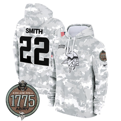 MIN 2024 Salute to Service Establishment Year Patch Fleece Pullover Hoodie-DTD