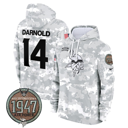 MIN 2024 Salute to Service Establishment Year Patch Fleece Pullover Hoodie-DTD