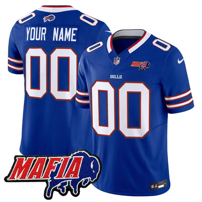 BUF 2024 Bills Mafia Patch Vapor Limited Custom Jersey - All Stitched-DTD