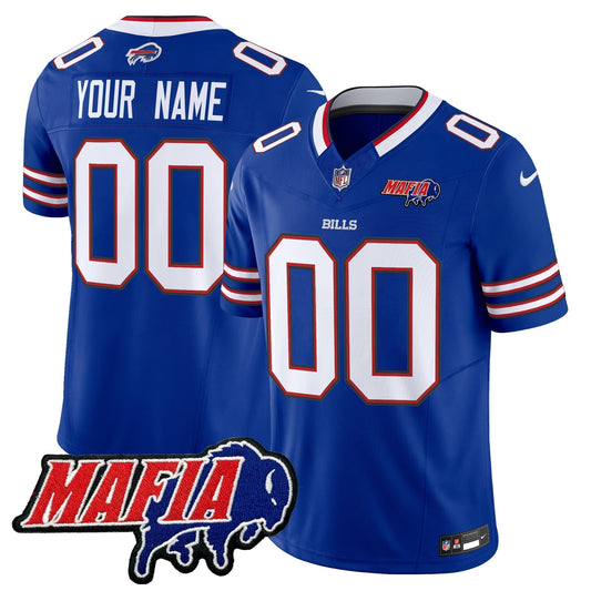 BUF 2024 Bills Mafia Patch Vapor Limited Custom Jersey - All Stitched-DTD