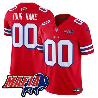 BUF 2025 Bills Mafia Patch Vapor Limited Custom Jersey - All Stitched-DTD