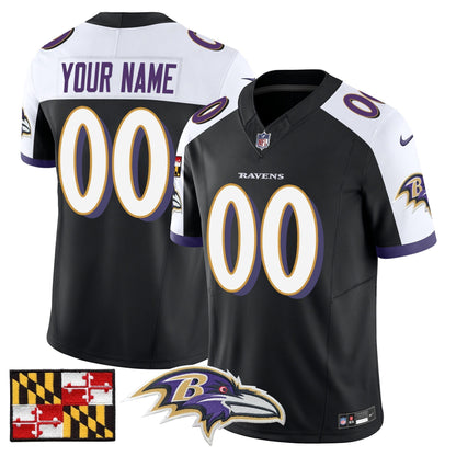 BAL 2024 Maryland Flag Vapor Limited Custom Jersey - All Stitched-DTD