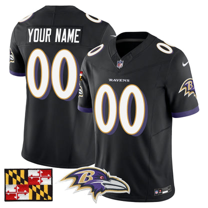 BAL 2024 Maryland Flag Vapor Limited Custom Jersey - All Stitched-DTD