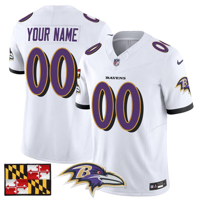 BAL 2024 Maryland Flag Vapor Limited Custom Jersey - All Stitched-DTD