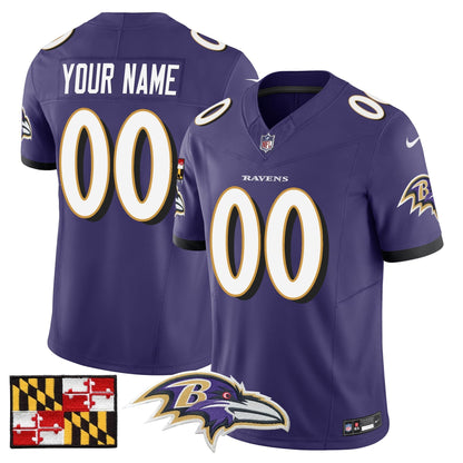 BAL 2024 Maryland Flag Vapor Limited Custom Jersey - All Stitched-DTD