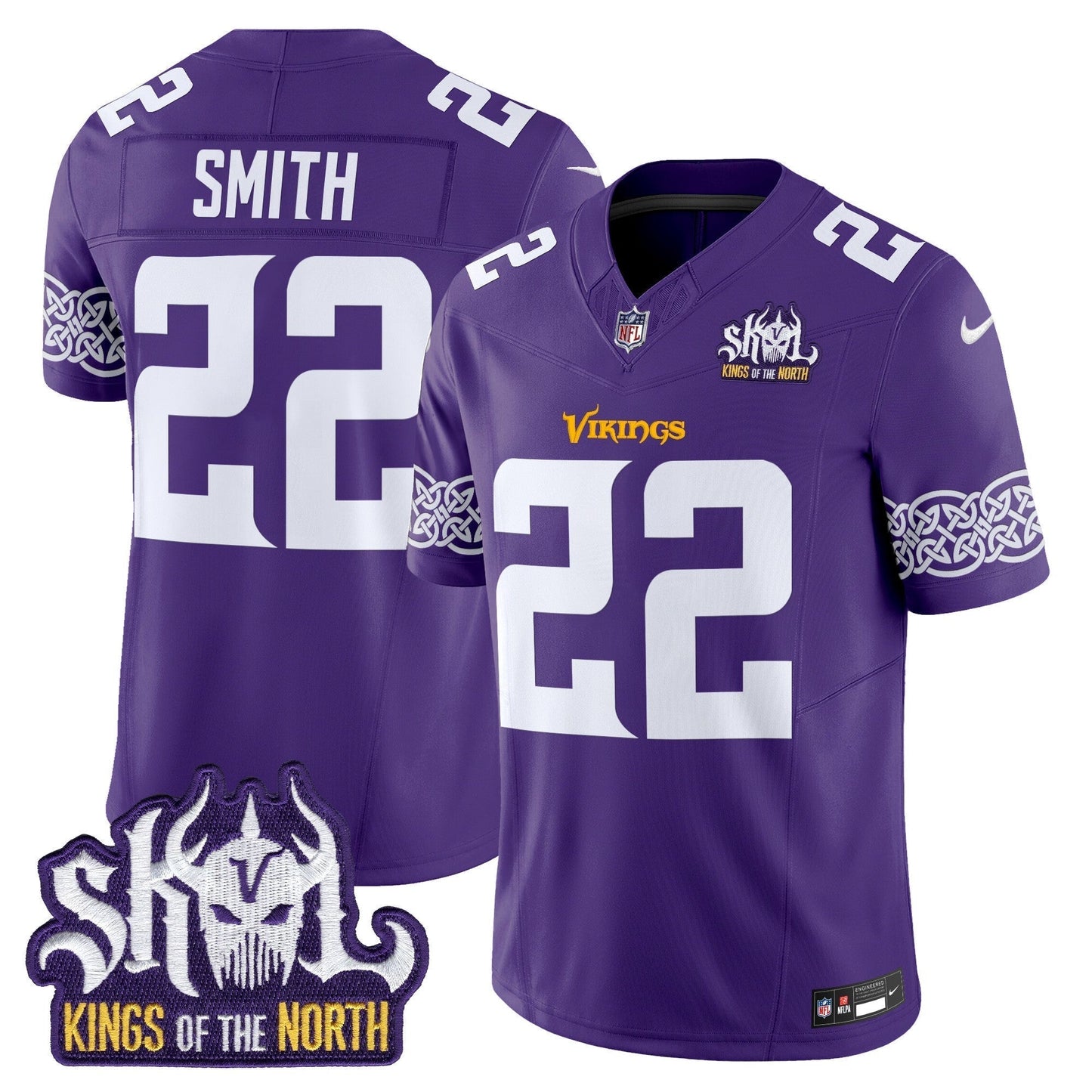MIN King Of The North Patch Vapor Limited Jersey V2 - All Stitched-DTD