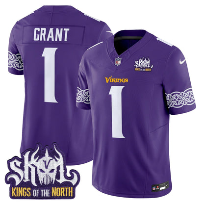 MIN King Of The North Patch Vapor Limited Jersey V2 - All Stitched-DTD