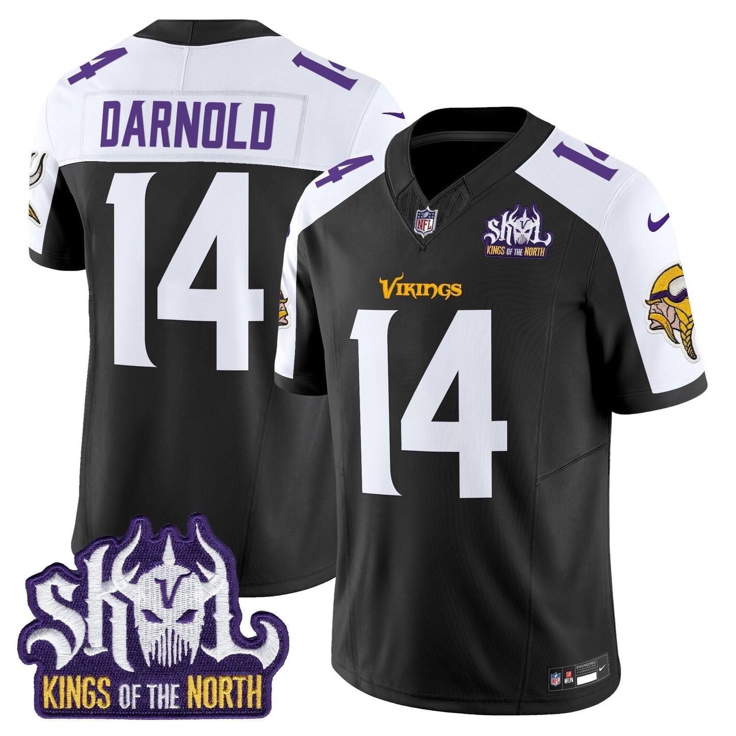 MIN King Of The North Patch Vapor Limited Jersey V2 - All Stitched-DTD