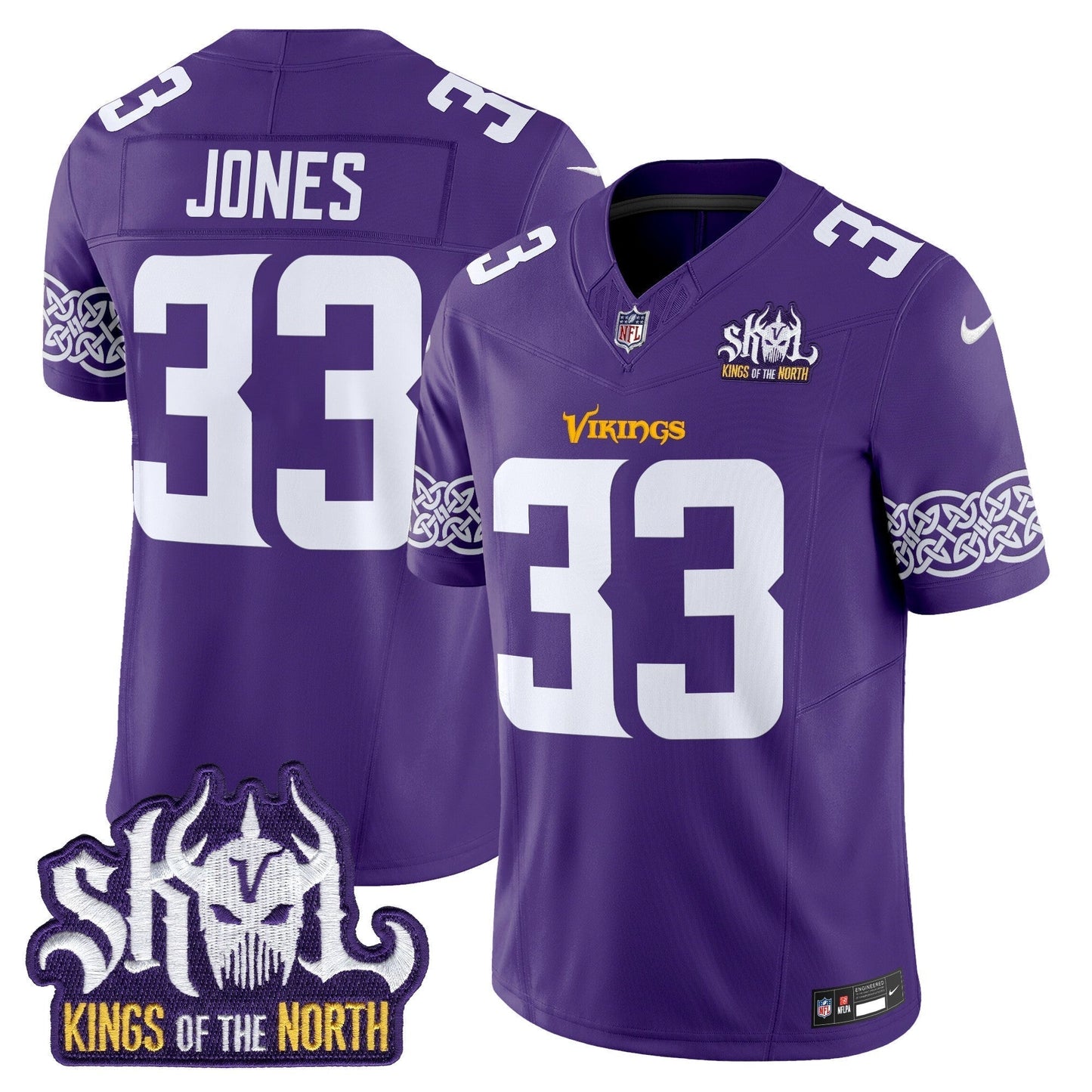 MIN King Of The North Patch Vapor Limited Jersey V2 - All Stitched-DTD