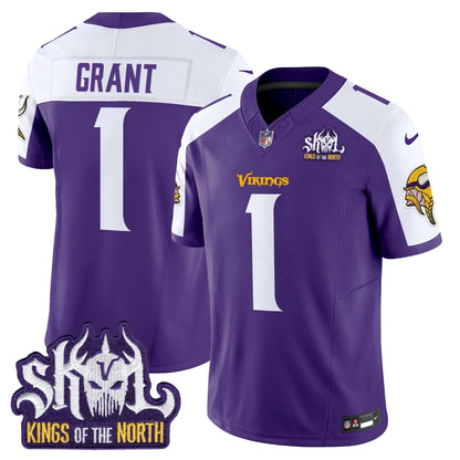 MIN King Of The North Patch Vapor Limited Jersey V2 - All Stitched-DTD