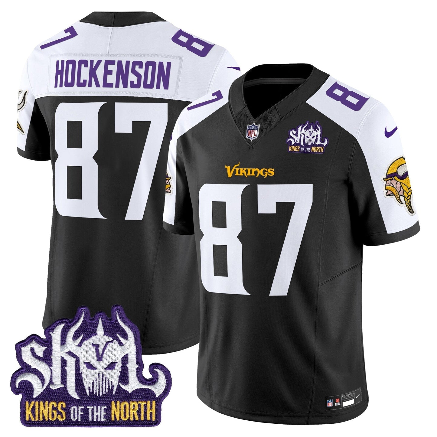 MIN King Of The North Patch Vapor Limited Jersey V2 - All Stitched-DTD