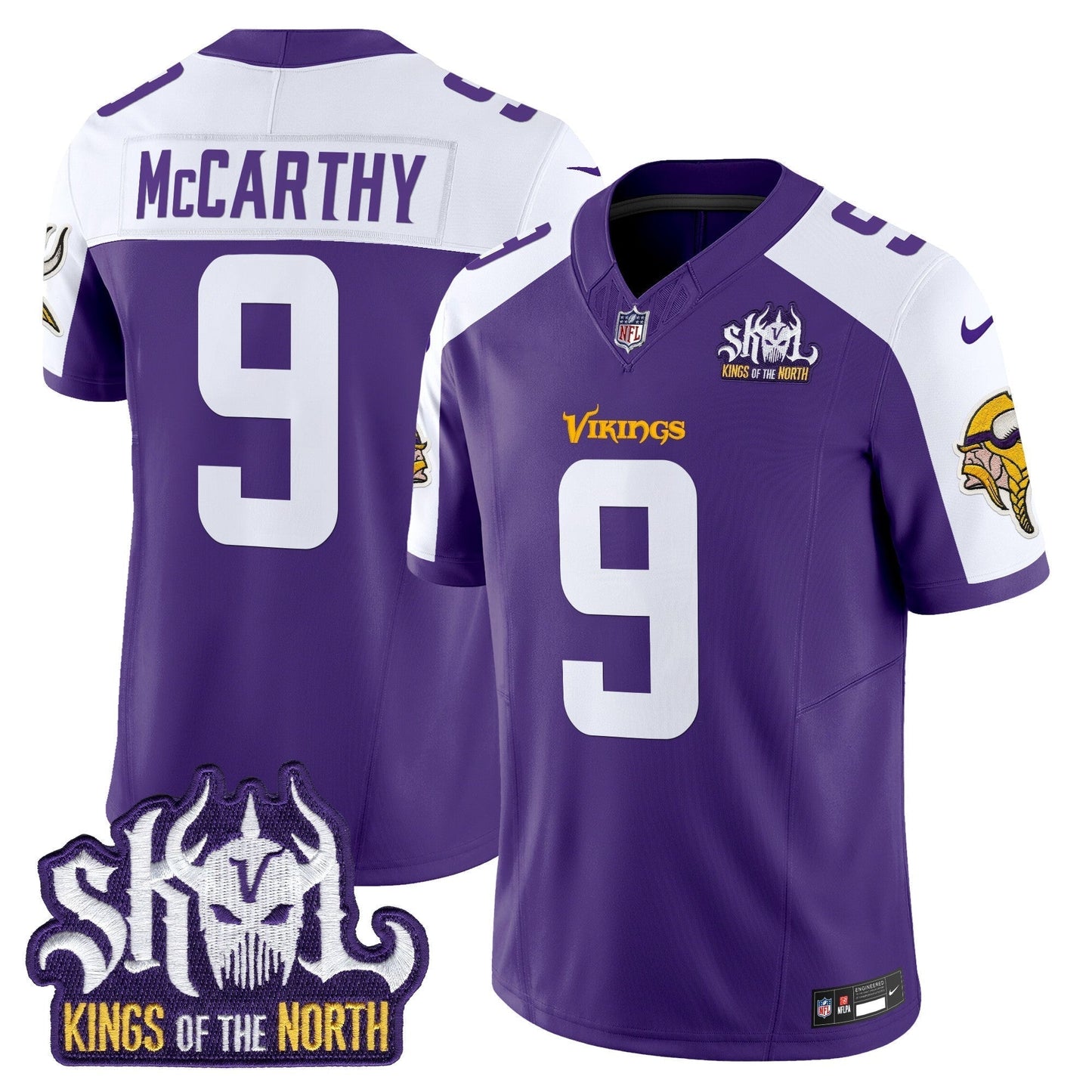 MIN King Of The North Patch Vapor Limited Jersey V2 - All Stitched-DTD