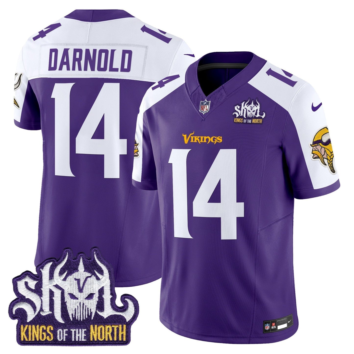 MIN King Of The North Patch Vapor Limited Jersey V2 - All Stitched-DTD