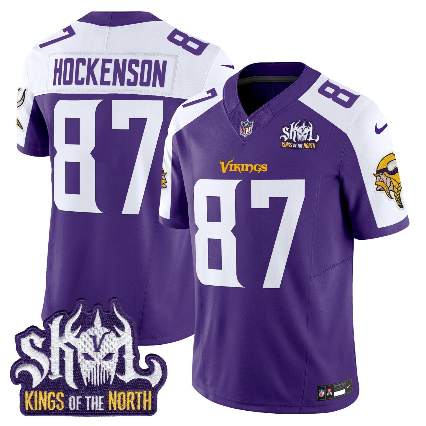 MIN King Of The North Patch Vapor Limited Jersey V2 - All Stitched-DTD