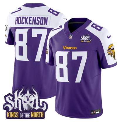 MIN King Of The North Patch Vapor Limited Jersey V2 - All Stitched-DTD