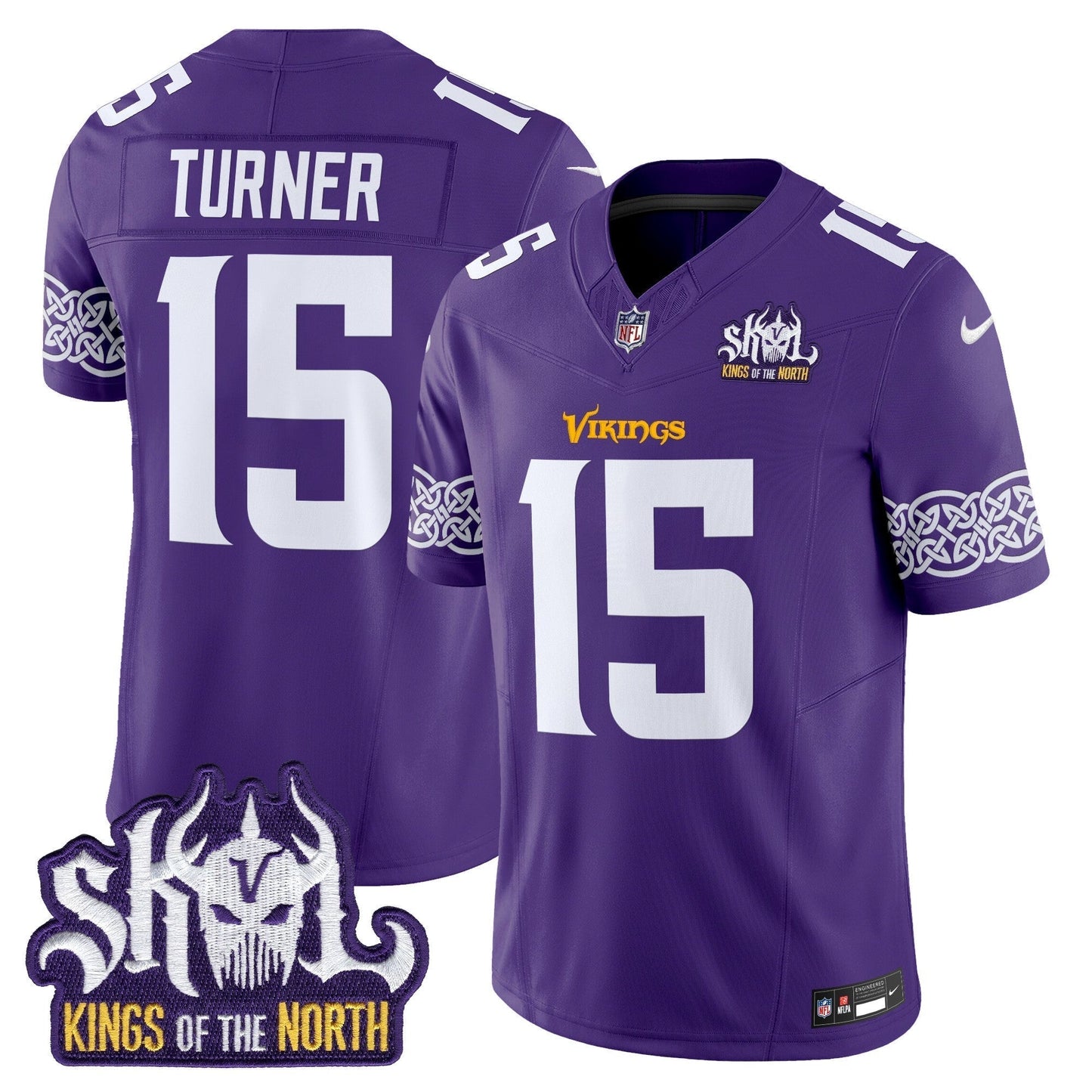 MIN King Of The North Patch Vapor Limited Jersey V2 - All Stitched-DTD