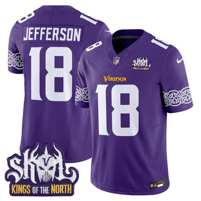 MIN King Of The North Patch Vapor Limited Jersey V2 - All Stitched-DTD