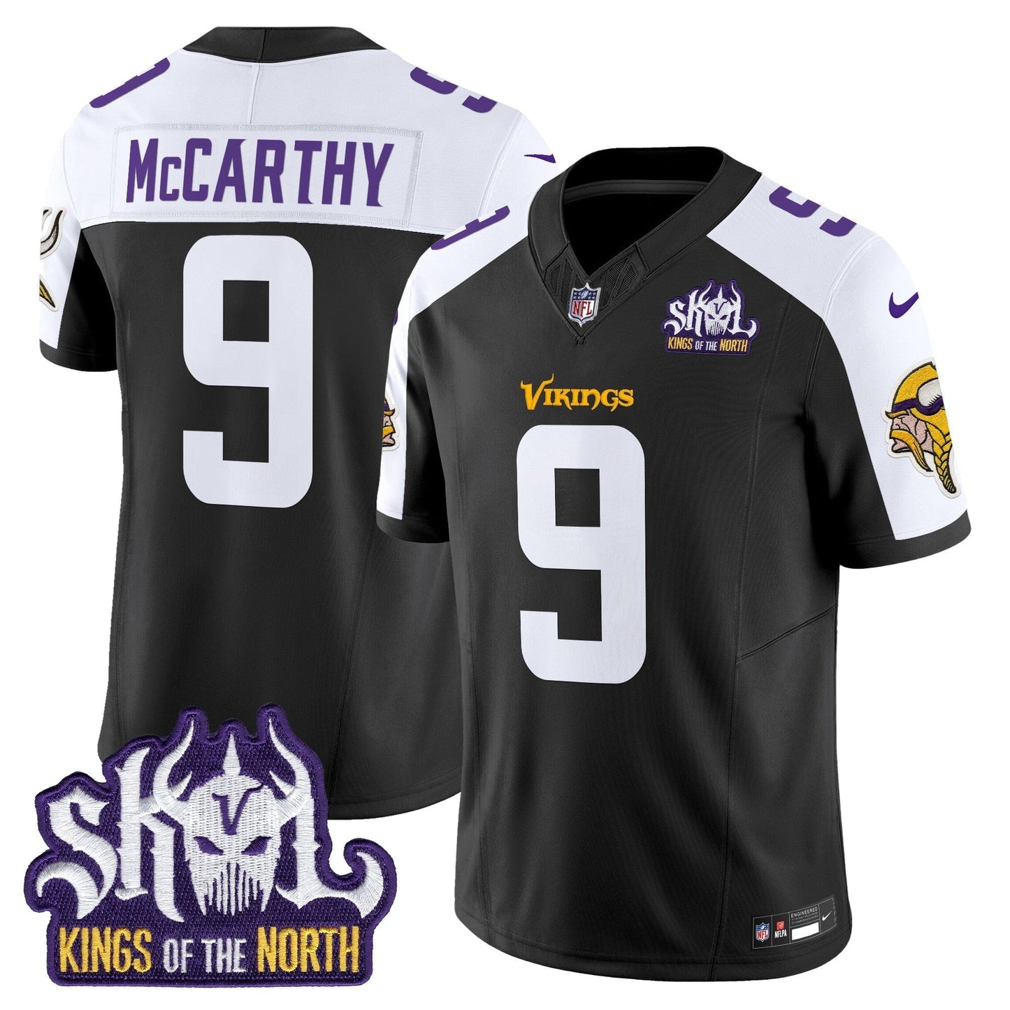 MIN King Of The North Patch Vapor Limited Jersey V2 - All Stitched-DTD