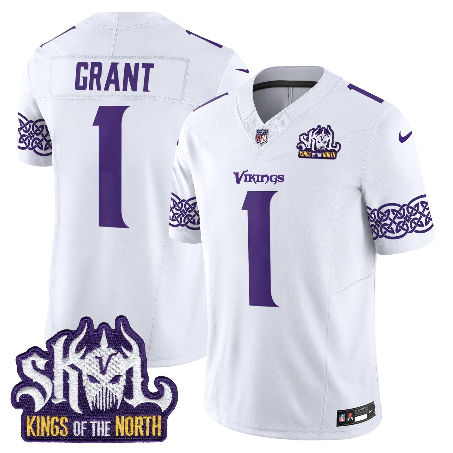 MIN King Of The North Patch Vapor Limited Jersey V2 - All Stitched-DTD