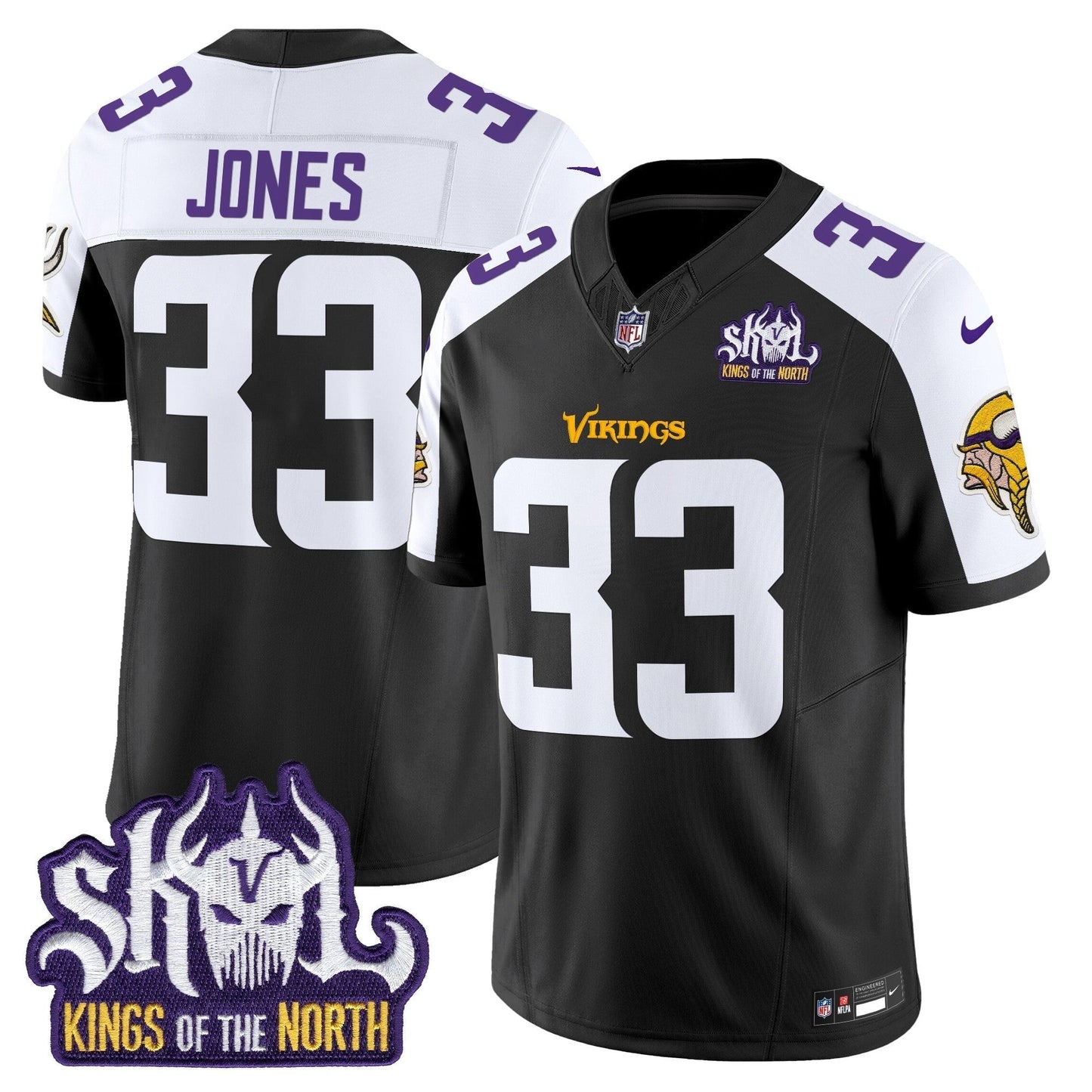 MIN King Of The North Patch Vapor Limited Jersey V2 - All Stitched-DTD