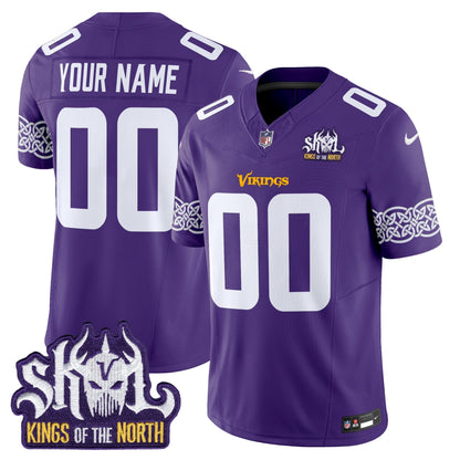MIN King Of The North Patch Vapor Limited Custom Jersey V2 - All Stitched-DTD