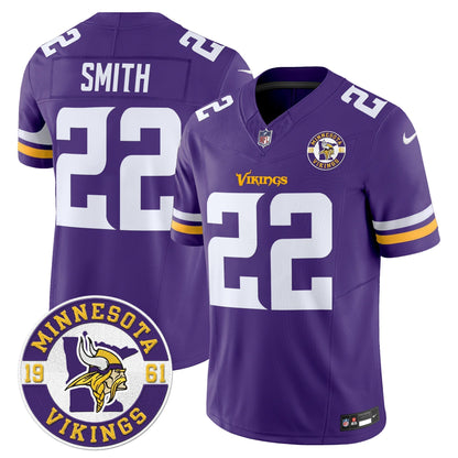 MIN King Of The North Patch Vapor Limited Jersey - Est. 1961 Patch - All Stitched-DTD